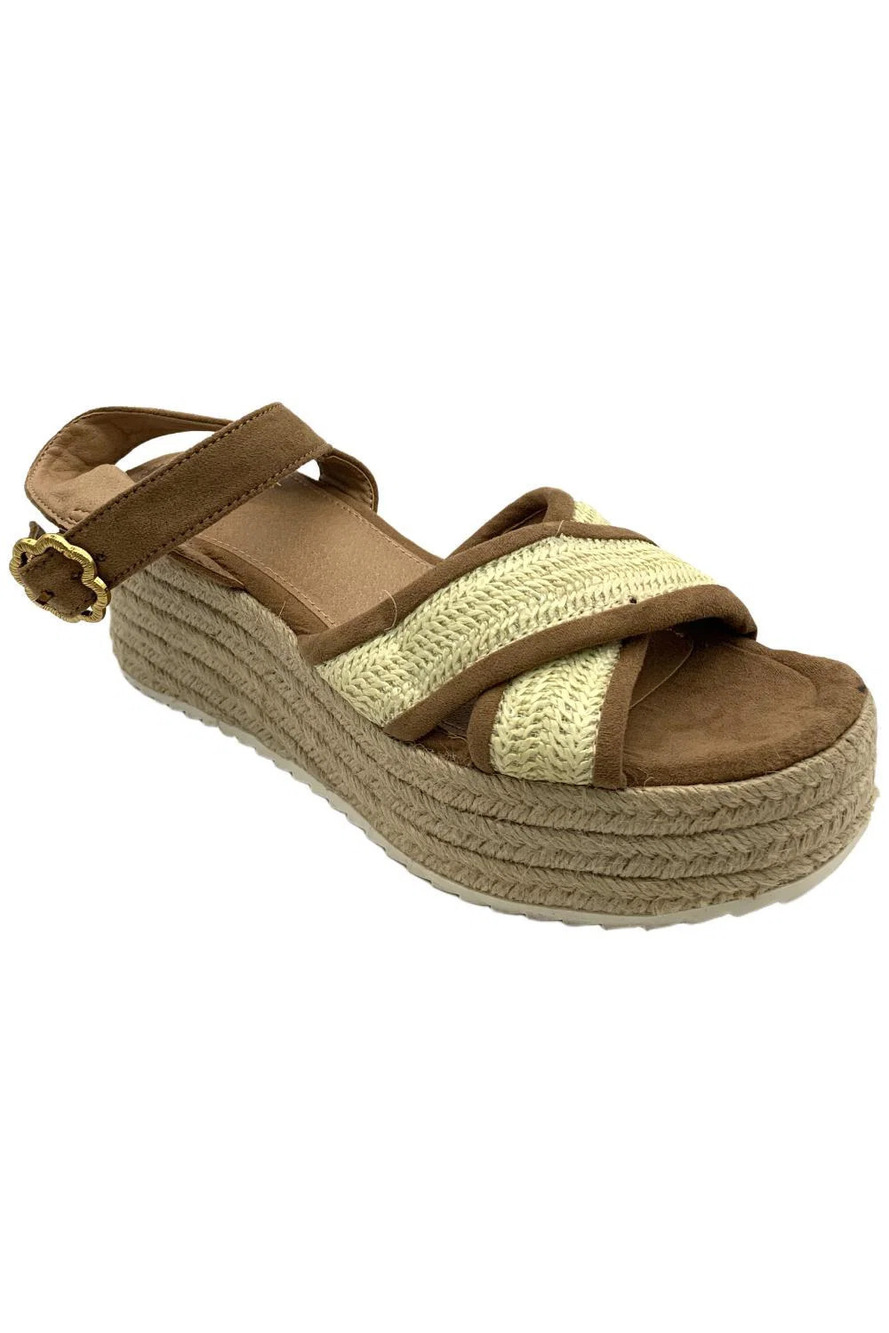 Sam & Libby Women's Corrinne Wedges Brown - Medium